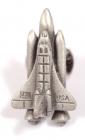 STS-98, 2001, FLOWN Pewter"Shuttle" Lapel Pin