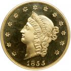1855 Kellogg & Co. (San Francisco) $50 Gold. (2001) "Restrike". PCGS PF67