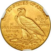 1915 $2.50 Indian. NGC MS63 - 2