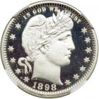 1898 Barber Quarter Dollar. NGC PF68