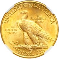 1912 $10 Indian. NGC MS65 - 2