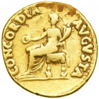 Nero, AD 54-68. Gold Aureus (7.00 g) minted at Rome, AD 64-68. F - 2