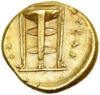 Sicily, Syracuse. Agathokles, 317-289 BC. Electrum 25 Litrai (3.72 g). AEF - 2