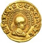 Byzantine and Related. Kingdom of Axum. Endubis, c. AD 270-290. Gold Aureus of Reduced Weight or Gold Unit (2.68 g). AEF