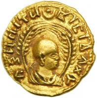 Byzantine and Related. Kingdom of Axum. Endubis, c. AD 270-290. Gold Aureus of Reduced Weight or Gold Unit (2.68 g). AEF - 2