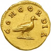Faustina Junior, wife of Marcus Aurelius, AD 161-180. Gold Aureus (7.26 g) minted by Antoninus Pius, her father, at Rome - 2