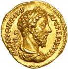 Marcus Aurelius, AD 161-180. Gold Aureus (7.30 g) minted at Rome, December AD 172-December AD 173