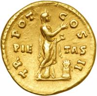 Aelius, AD 136-138. Gold Aureus (7.03 g) minted at Rome, AD 137, while Caesar under Hadrian - 2