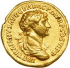 Trajan, AD 98-117. Gold Aureus (7.26 g) minted at Rome, AD 112-114