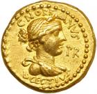 L. Cestius and C. Norbanus, moneyers, 43 BC. Gold Aureus (8.13 g) minted at Rome