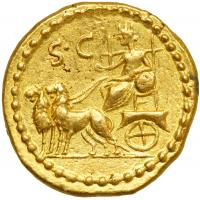 L. Cestius and C. Norbanus, moneyers, 43 BC. Gold Aureus (8.13 g) minted at Rome - 2