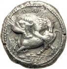 Macedon, Akanthos, c. 465-424 BC. AR Tetradrachm (17.11 g). VF