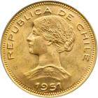 Chile. 100 Pesos, 1951-So. ANACS MS63