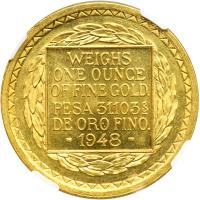 Chile. Onza, 1948-So. NGC MS63 - 2