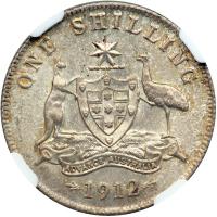 Australia. Shilling, 1912. NGC MS63 - 2
