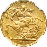 Canada. Sovereign, 1917-C. NGC MS62 - 2