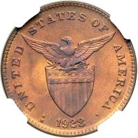 Philippines. Centavo, 1928-M. NGC MS66 - 2