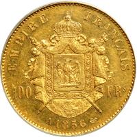 France. 100 Francs, 1856-A. PCGS AU53 - 2