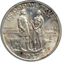 1937-D Boone Half Dollar. PCGS MS66 - 2
