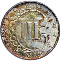 1852 Silver Three Cents. PCGS MS64 - 2