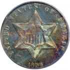 1859 Silver Three Cents. PCGS MS63
