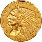 1914 $2.50 Indian. NGC MS61