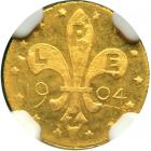 1904 MO H-61-330 Louisiana Purchase Expo Gold Half Dollar. NGC MS64