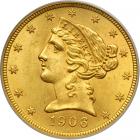 1906 $5 Liberty. PCGS MS63