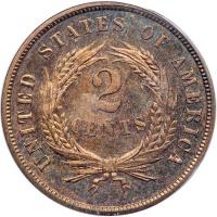 1865 Two Cents. PCGS PF64 - 2