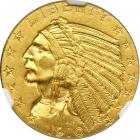 1910 $5 Indian. NGC PF66