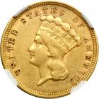 1854 $3 Gold. NGC VF