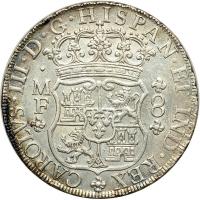 Mexico. 8 Reales, 1763-Mo-MF. EF - 2