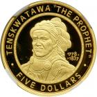 Worldwide. Shawnee Tribal Nation. 5 Dollars, 2002. NGC PF69