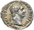 Domitian, AD 81-96. AR Denarius minted at Rome, September AD 88-September 89. EF
