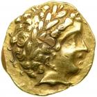Celtic Coinage, Gaul, Second Century BC. Gold Stater (7.86 g). EF