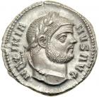 Maximianus, AD 286-305. AR Argenteus minted at Nicomedia, c. AD 295-6. EF
