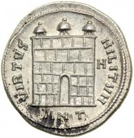 Galerius, AD 305-311. AR Argenteus minted at Antioch, c. AD 296 while Caesar. EF - 2