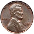 1955 Lincoln Cent. Doubled die obverse. PCGS MS62