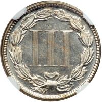 1877 Nickel Three Cents. NGC PF64 - 2
