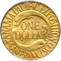 1915-S Panama-Pacific Gold Dollar. PCGS MS64 - 2