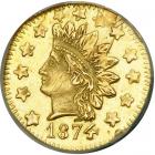 1874 Half Dollar Round. Indian. Breen and Gillio-1053. High Rarity 5. NGC MS63