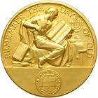 Israel. Uniface Die Trial Gold Medal Set. BU