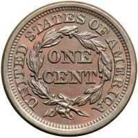 1854 N-3 R1 Stray 4 in Curl MS63. - 2