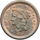 1854 N-7 R2+ Repunched 1 & 4 MS62.