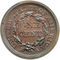 1854 N-12 R6 (as a proof) Repunching Below 1. PCGS PF64 - 2