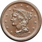 1854 N-14 R2- Repunched 4 MS60.