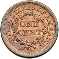 1854 N-20 R3 Stray 1 Punched into Dentils MS63+. - 2