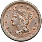 1854 N-25 R3 Stray 4 in Curl over 4 MS62.