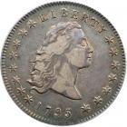 1795. 3 leaves beneath each wing. BB-27. PCGS EF40