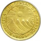 Costa Rica. 4 Escudos, 1828-CR-F. PCGS AU58